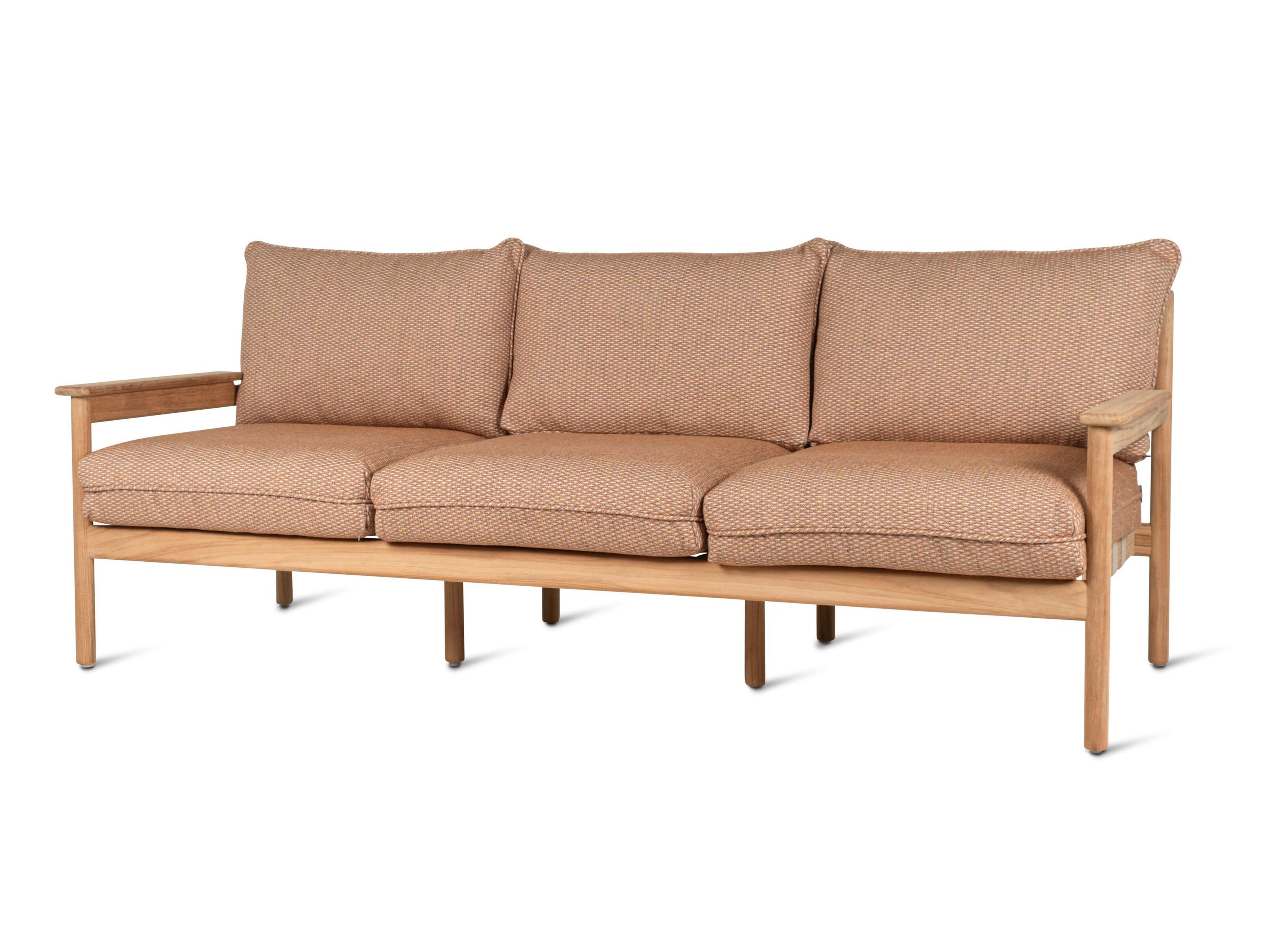 3-местный диван из ткани и тика Vincent sheppard Oda ARCH-00073549