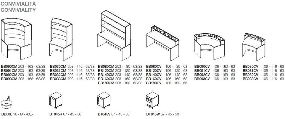 Ultom Офисный комод на колесиках Bengentile sun-id-1362941 - Вид №3