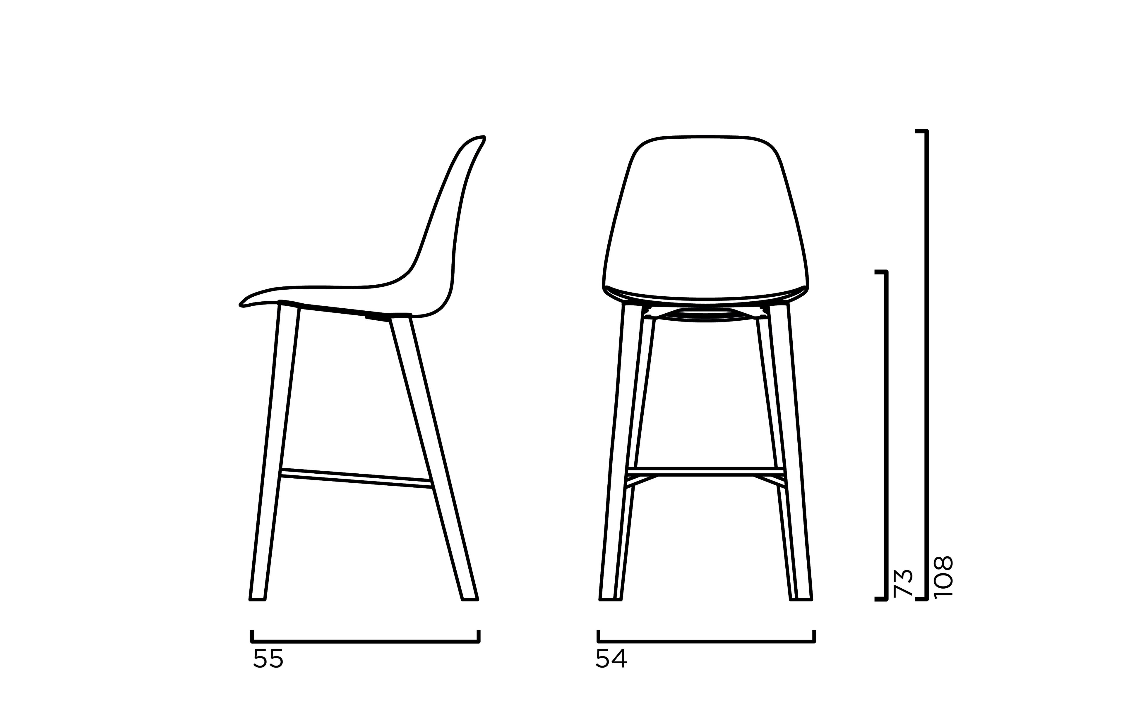 Полипропиленовый стул Crassevig Pola ARCH-00048878 - Вид №6