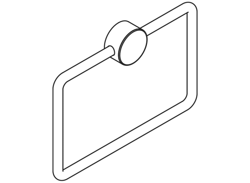 815.09.30060 полотенце кольцо HEWI Handtuchhalter  - Вид №3