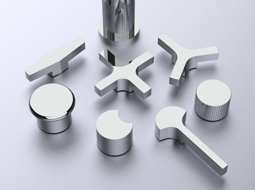 RUBINETTERIE STELLA Смеситель для раковины на 3 отверстия с отдельными розетками Simple sun-id-1396472 - Вид №1