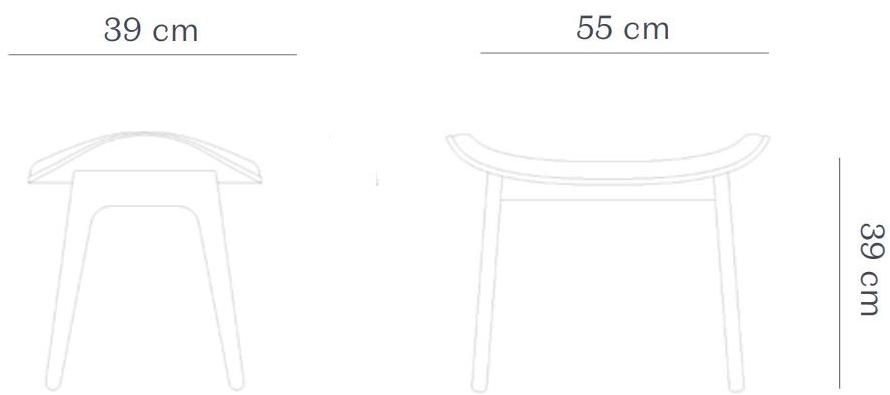 NORR11 Подставка для ног из дуба и ткани Elephant sun-id-1346179 - Вид №5