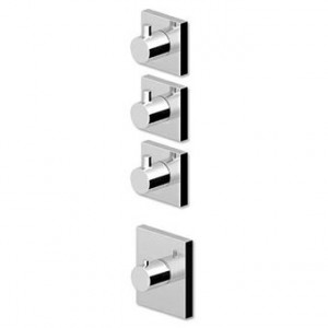 ZP8661 - R97822 Встроенный термостатический смеситель для душа 1/2 "с 3-мя запорными кранами. Zucchetti Pan
