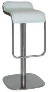 Vela Arredamenti Высокий поворотный табурет, обитый экокожей