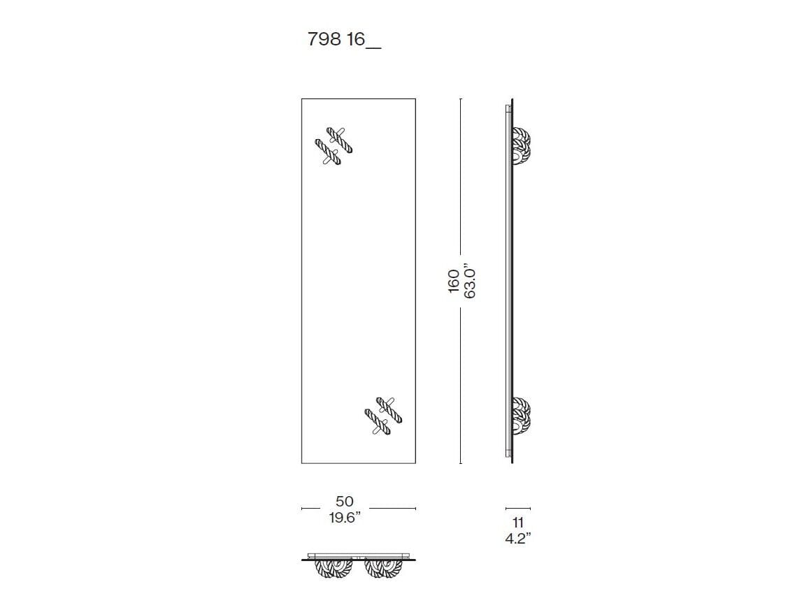 Настенное стеклянное зеркало CASSINA HOOPTICAL ARCH-00132277 - Вид №4