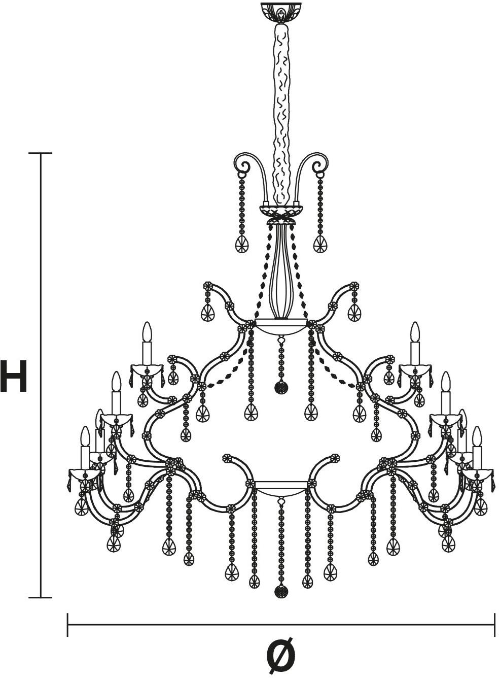 Masiero Крашеная металлическая люстра с кристаллами Maria teresa sun-id-1358751 - Вид №2