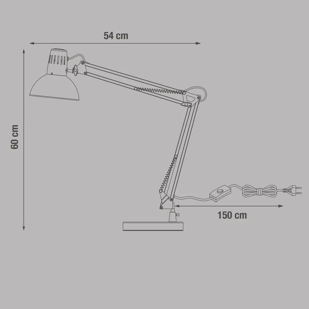 Настольная лампа INSPIRE Arquitecto с регулируемой конструкцией 84756125 STLM-1516619 - Вид №5