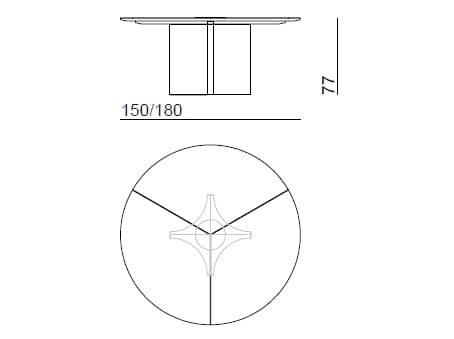 Круглый обеденный стол Bizzotto Italia Нара ARCH-00127472 - Вид №2