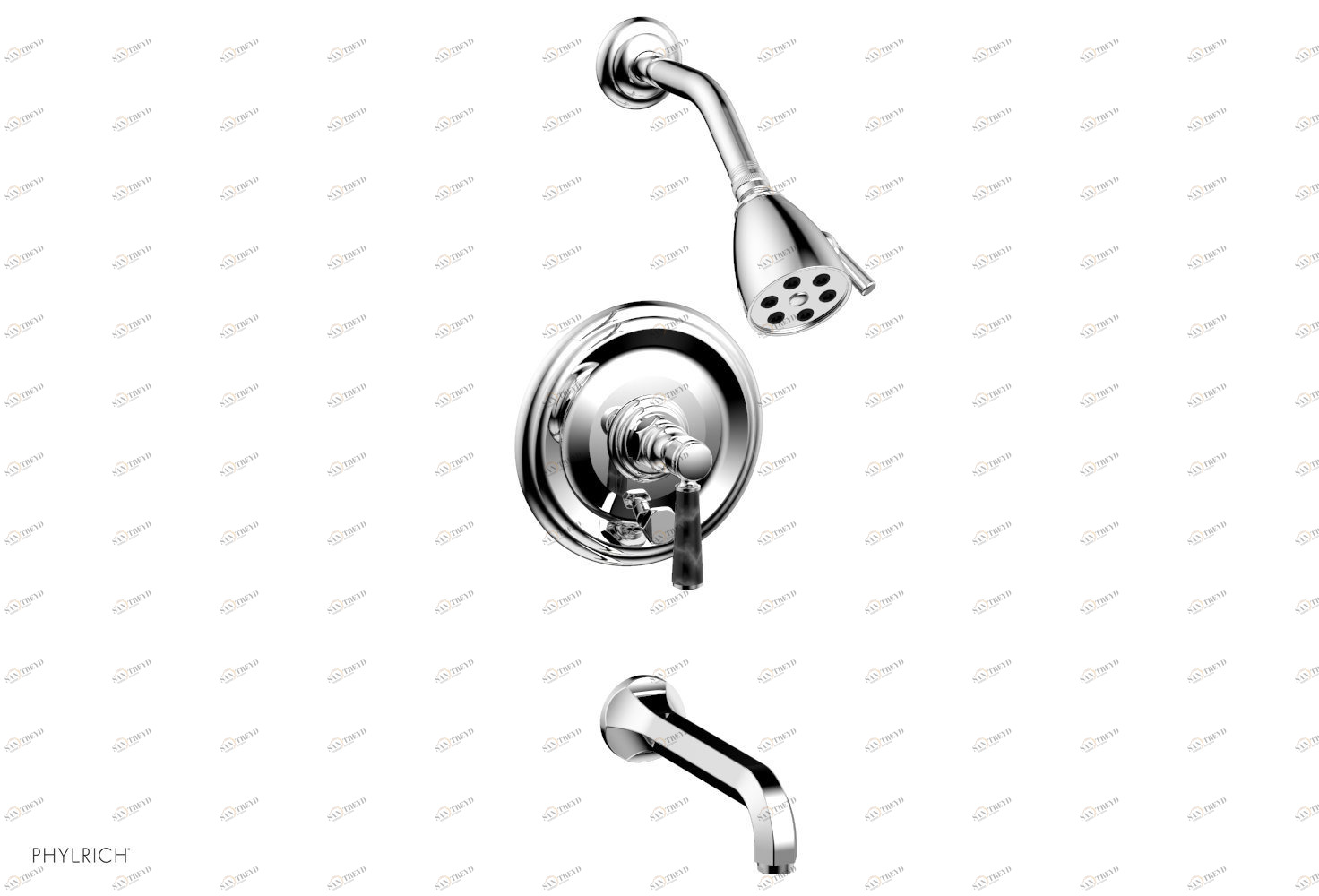 Смеситель для душа HEX TRADITIONAL Phylrich  500-28-026X030 Хромированный 
