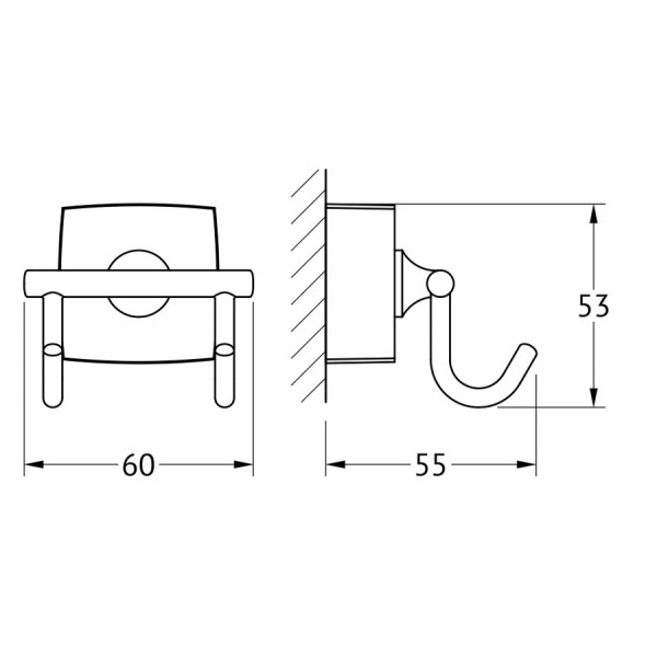 Крючок двойной FBS (Чехия) ESP 002 sun-id-561605 - Вид №1