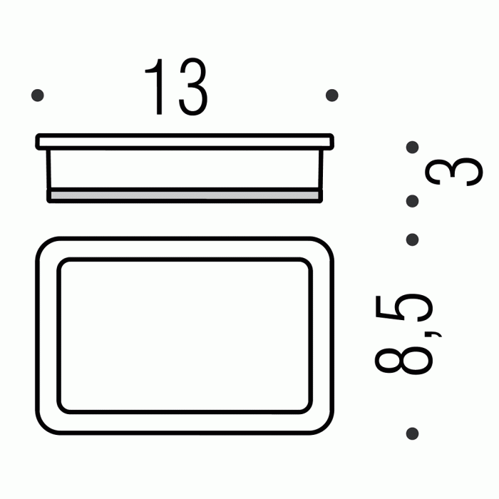 B6240 GL Мыльница настольная (золото) COLOMBO LULU Colombo Design - Вид №2