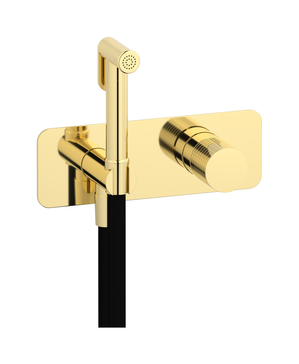 Внешние части гигенического душа со смесителем. WE ARE IB ga706ii Pale Gold Gatsby