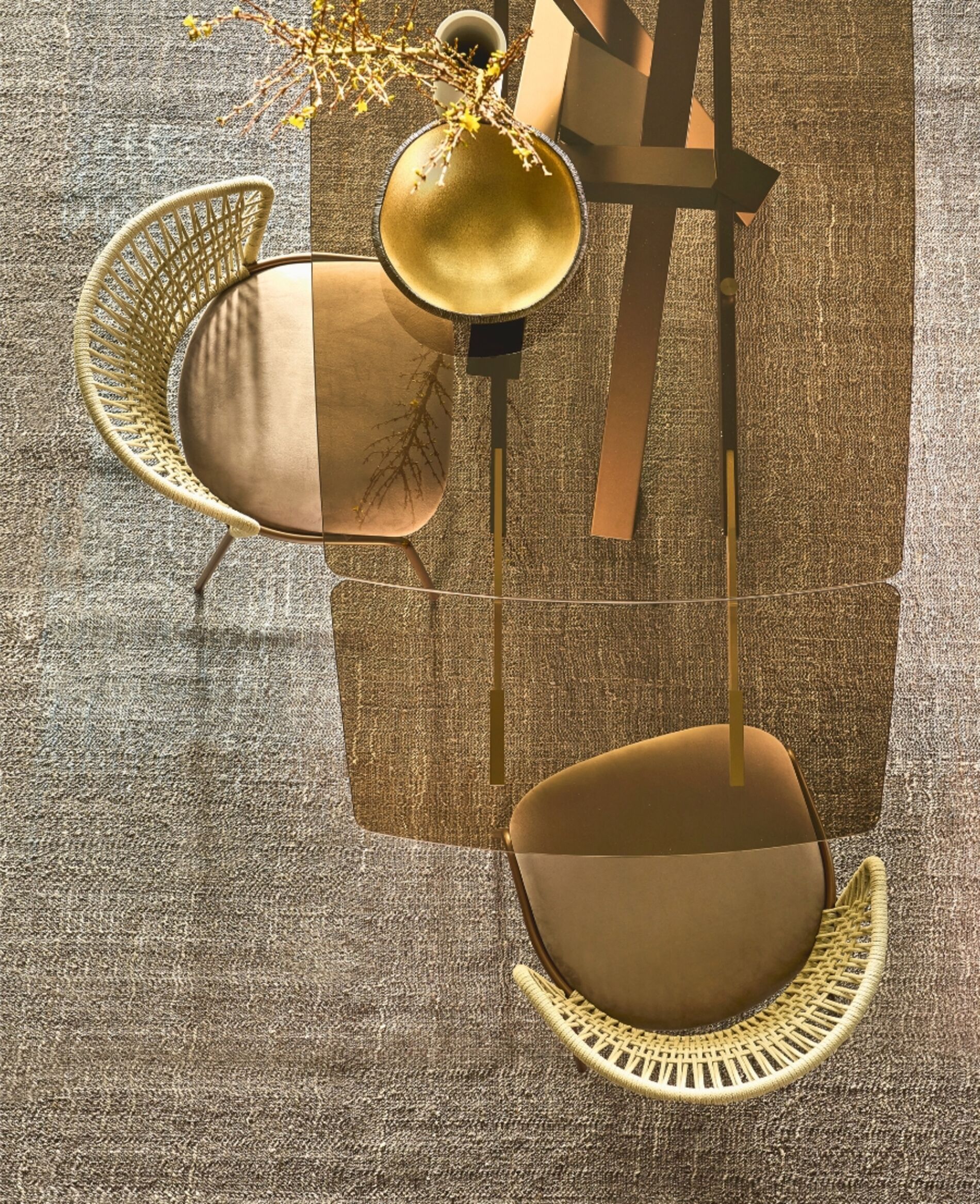 Стул из морской веревки с мягким сиденьем RIFLESSI SOFFIO ARCH-00051287 - Вид №1