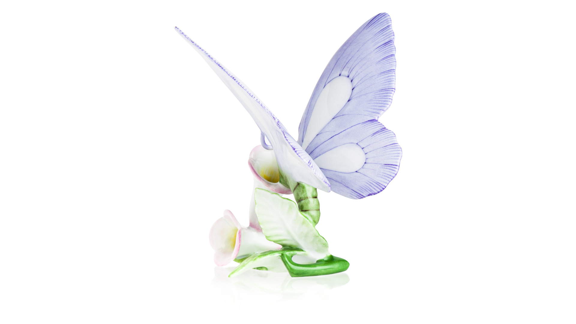 10612262 Herend Декоративный элемент 17,5см "Цветы с бабочкой" Фарфор  - Вид №2