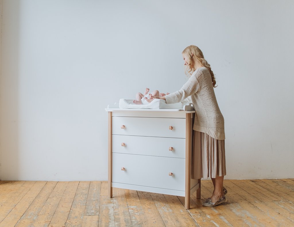 Пеленальная доска на комод белая Classic ELLIPSE ELLIPSE CLASSIC 257696 Белый Santreyd  - Вид №2