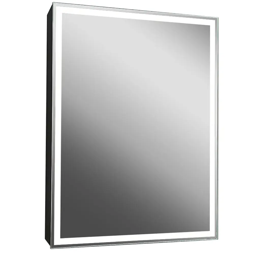 Шкаф зеркальный подвесной Montero Black LED с подсветкой 60x80 см цвет черный Santreyd STLM-2028496 - Вид №3