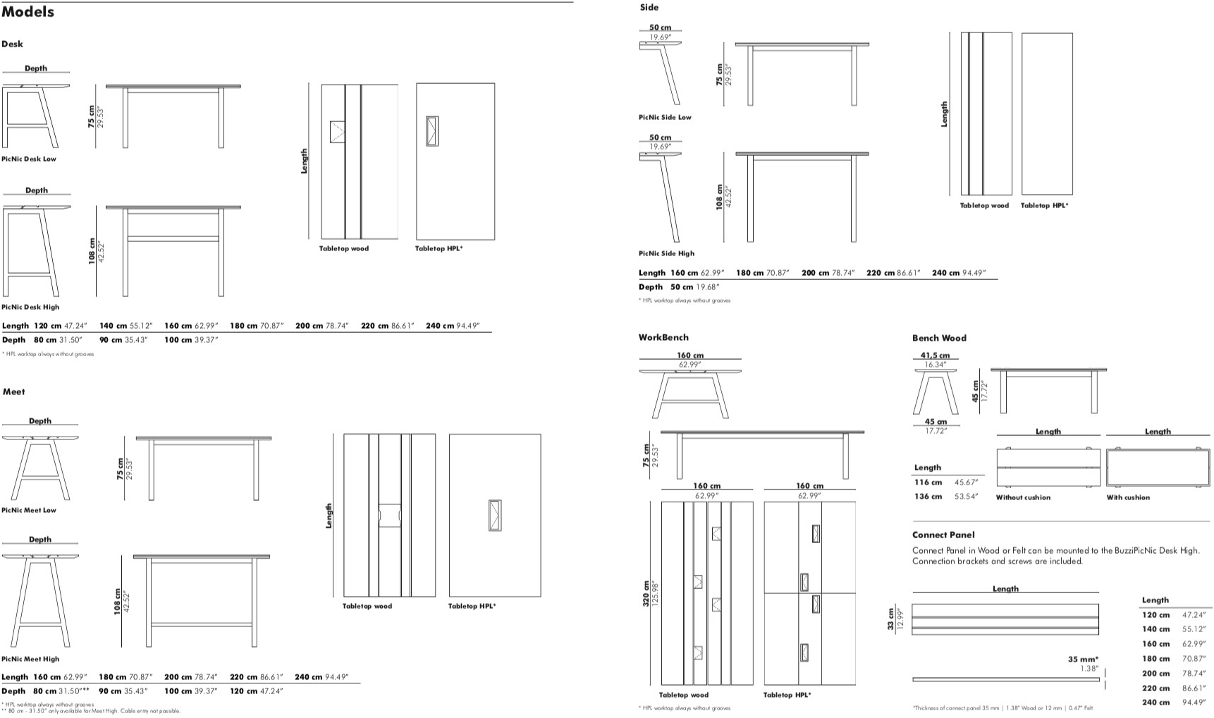 BuzziSpace Прямоугольный деревянный стол для переговоров Buzzipicnic sun-id-1364955 - Вид №6