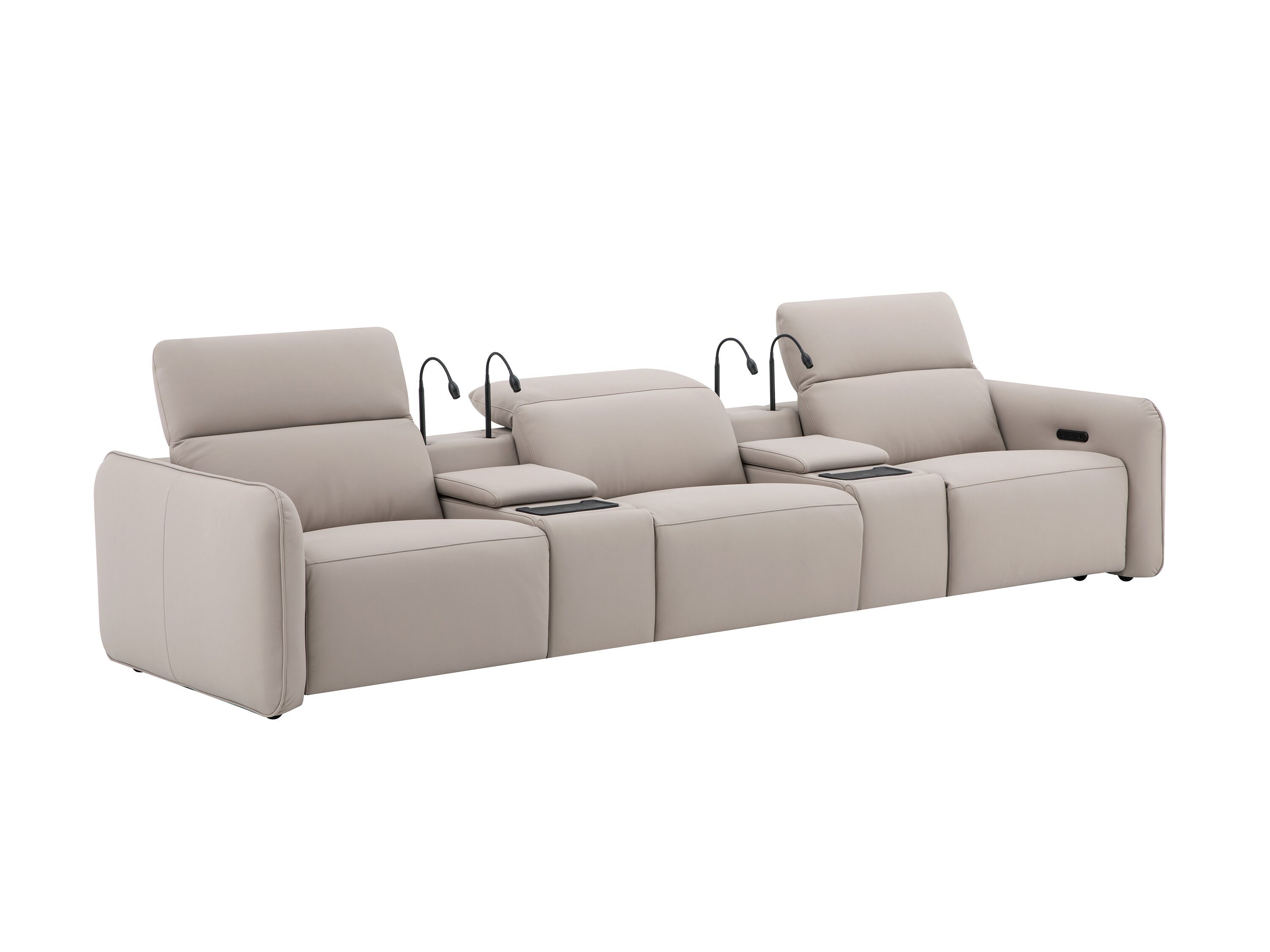 Модульный кожаный диван с откидной спинкой и отсеком для хранения CAMPO DE' FIORI FLOAT ARCH-00011438 - Вид №1