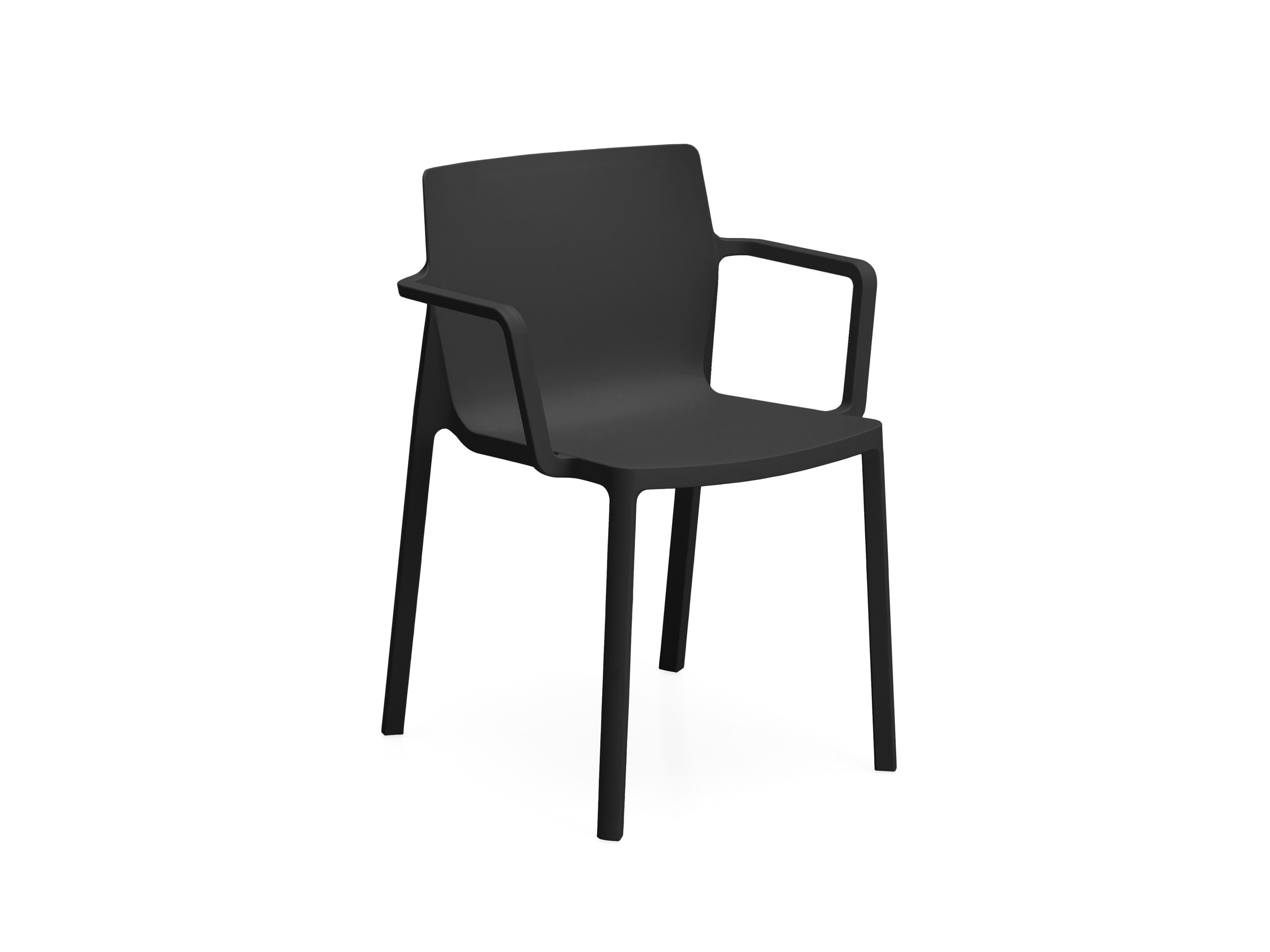 Рециркулированный пластиковый штабелируемый стул с подлокотниками Kristalia LP ARCH-00051378 - Вид №1