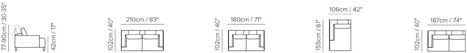 Natuzzi Кожаный диван с шезлонгом sun-id-1385707 - Вид №4