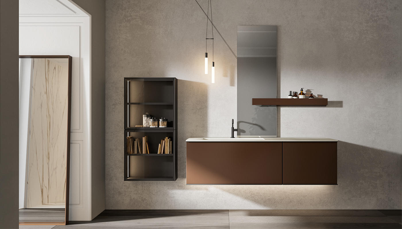 ED-ST25 Edone Встраиваемая раковина Polaris ВСТРОЕННЫЙ БАК Интегрированная верхняя часть ванны Venere с отделкой Laminam  - Вид №1