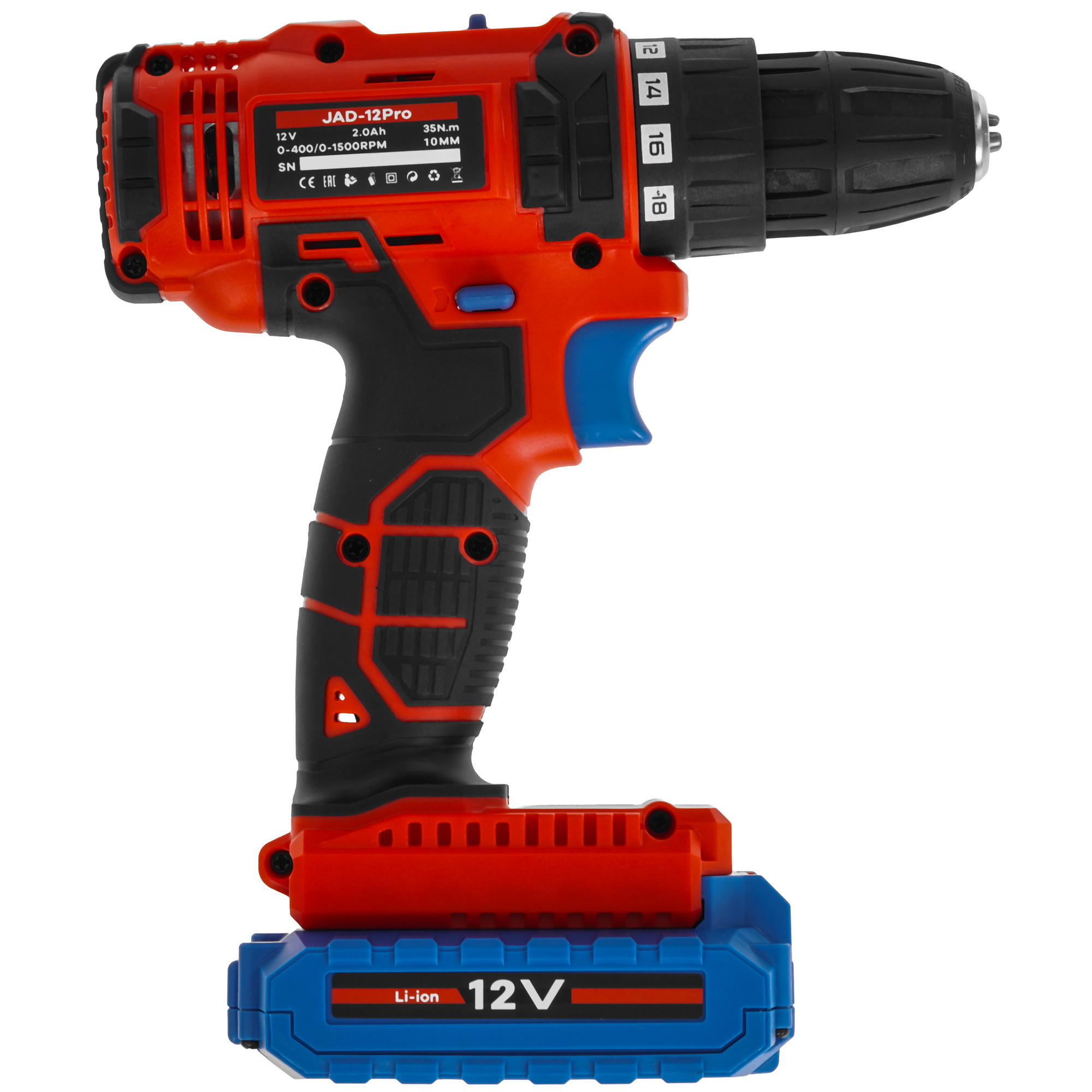 Дрель-шуруповерт JONSER JAD-12PRO 9236348 STDN-0040156 - Вид №2