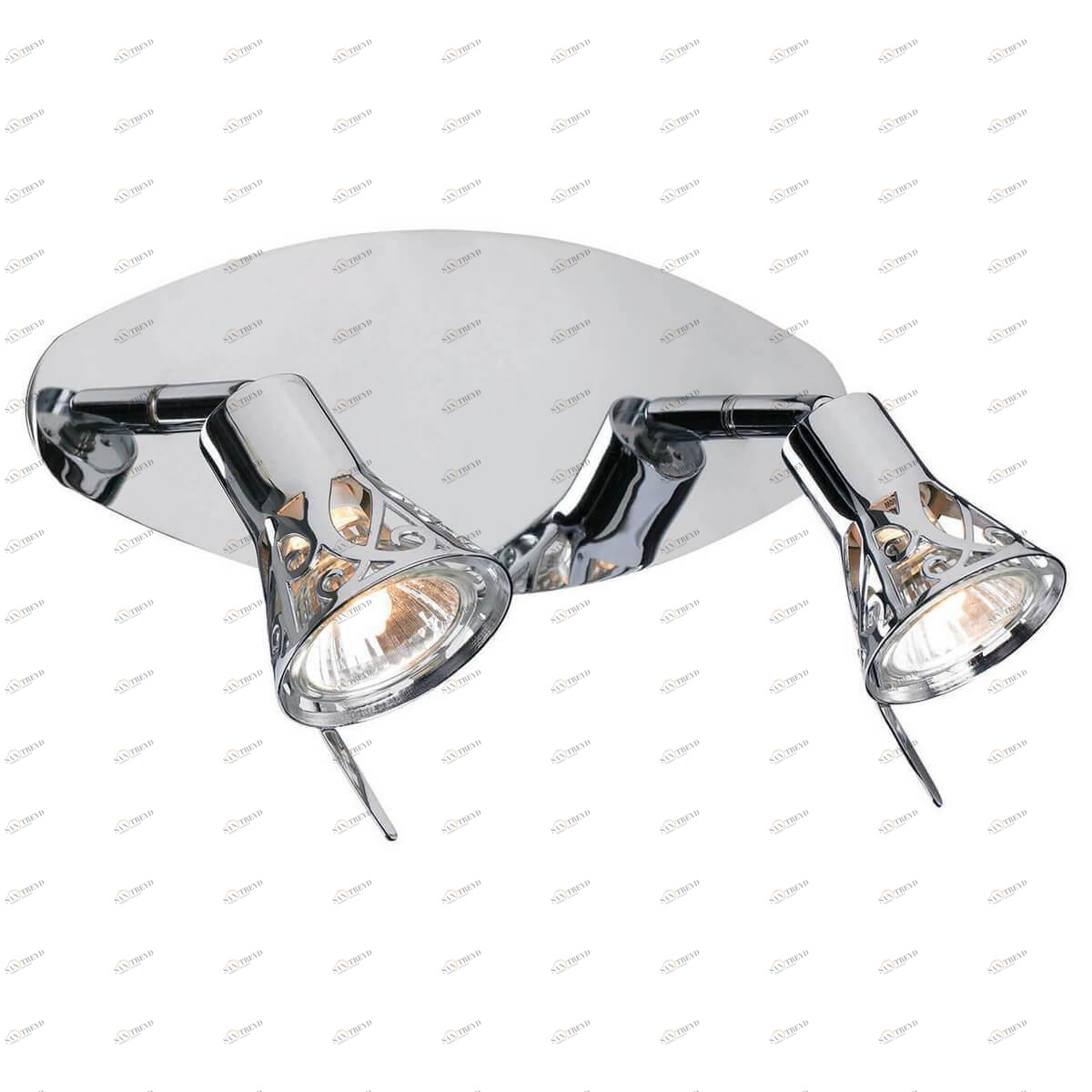 Спот настенный галогеновый на 2 лампы хром Monsteras 103055 MARKSLOJD MONSTERAS 00-3926259 Хром 