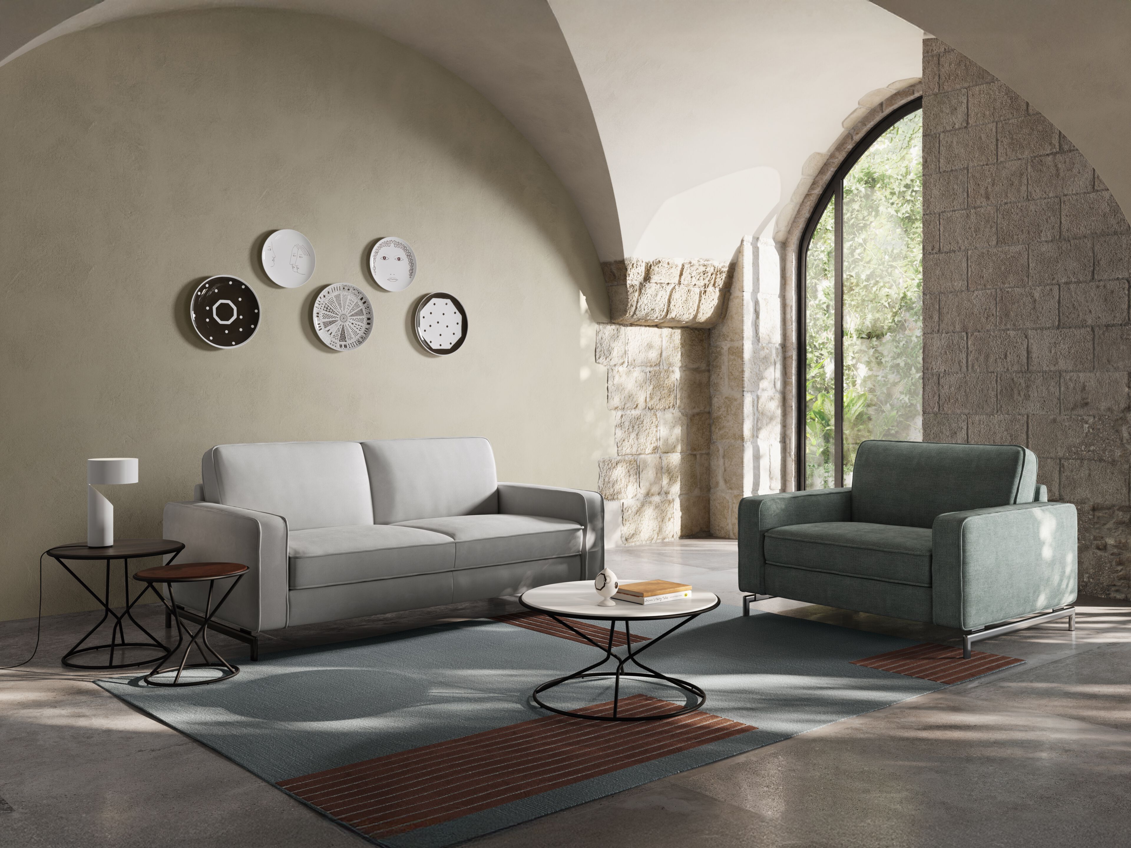 Двуспальный диван-кровать Natuzzi Italia Capriccio ARCH-00009190 - Вид №7