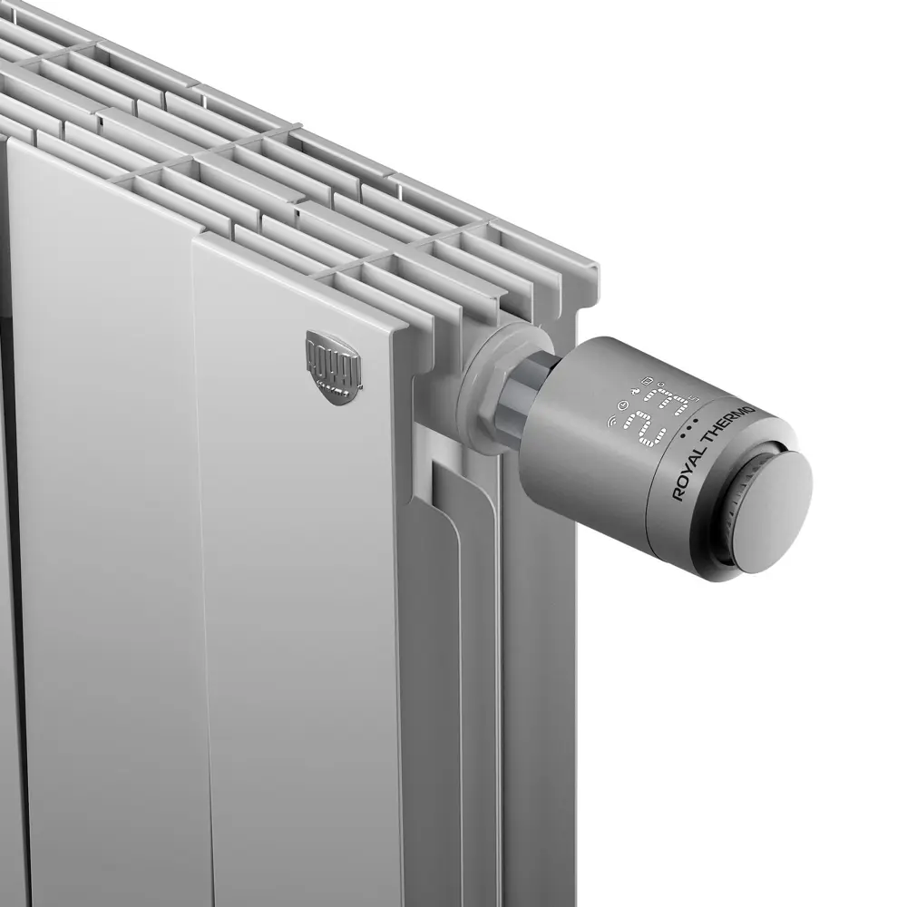 Термостатическая головка электронная Royal Thermo Smart Heat для радиаторного клапана M30x1.5 цвет серый STLM-2007016 - Вид №2