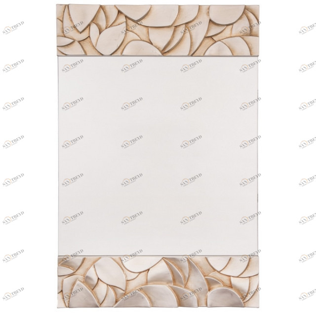 Зеркало прямоугольное настенное бежевое Dinan - центральный элемент PUSHA ДИЗАЙНЕРСКИЕ 062538 Бежевый 