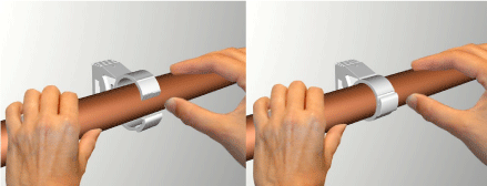 0855012 starQuick® Хомуты — белые для сантехнических труб и труб с электрокабелями для крепления стене, полу или потолку walraven  - Вид №2