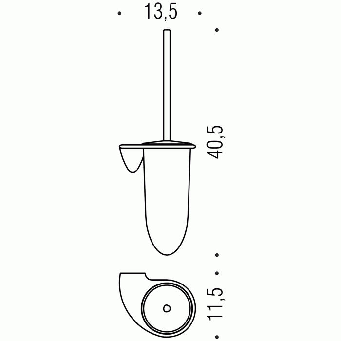 B1807 Ёршик настенный, COLOMBO KHALA Colombo Design - Вид №3
