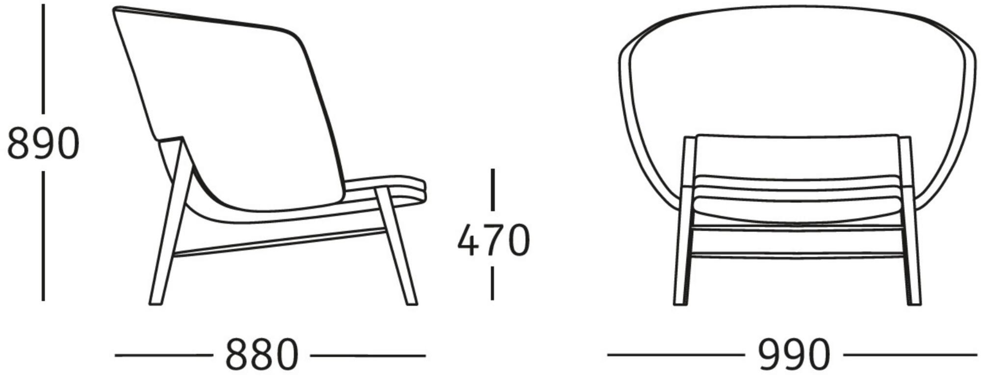 ROSSIN Мягкое кресло с подлокотниками Cleo wood sun-id-1458370 - Вид №9