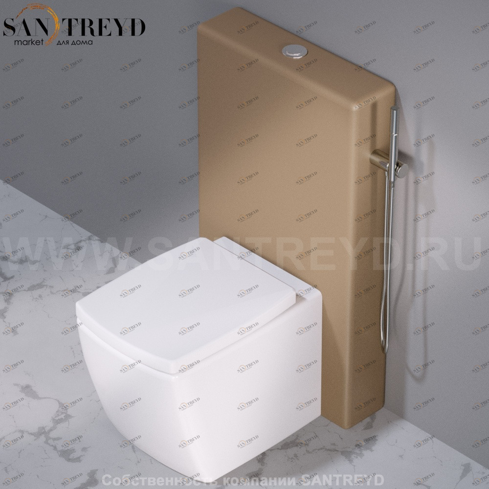 C304132 Компакт унитаз с бачком Желтый A. e T. Italia WALL Италия AeT ITALIA