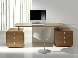 IFT Письменный стол из фанерованной древесины прямоугольной формы с ящиками Sestante