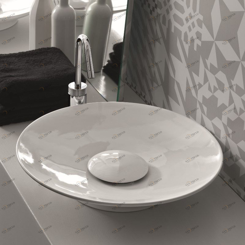 25363 Накладная раковина на столешницу  овальная Ceramica Hidra 