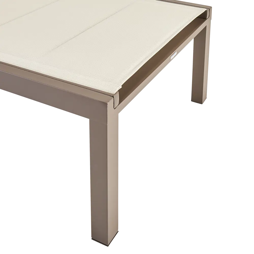 Шезлонг Naterial Aquila II 200x36x75 см алюминий/текстилен бежевый/коричневый 84494103 STLM-2085430  - Вид №12
