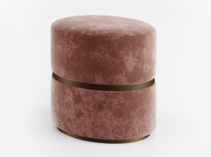 Бархатный пуф