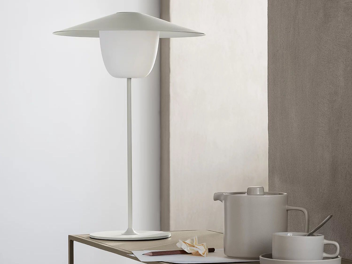С порошковым покрытием алюминиевый светодиодный аккумулятор настольная лампа blomus Ani ARCH-00070757 - Вид №5