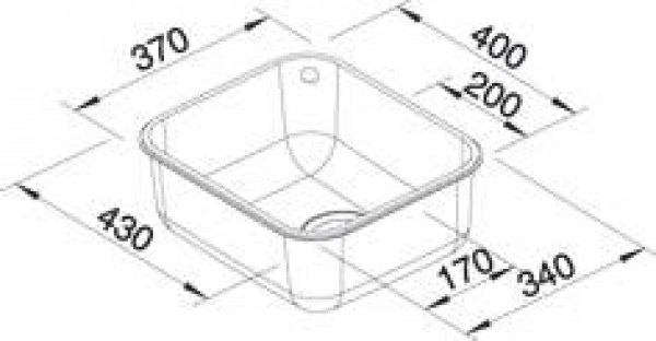 518199 Кухонная мойка Blanco Supra 340-U c корзинчатым вентилем  Blanco Supra - Вид №4