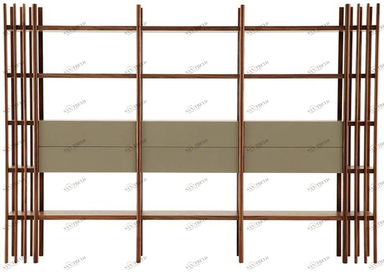 HC28 Cosmo Модульная деревянная открытая полка  L77 