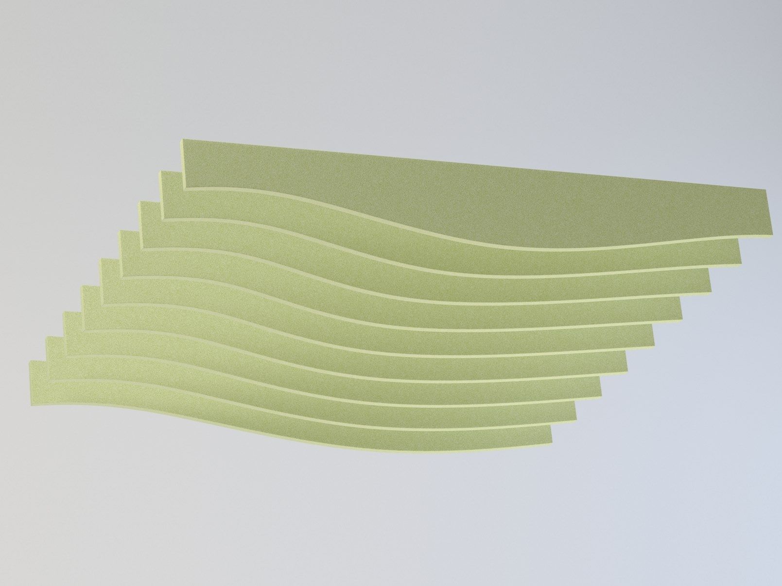 Рециркулированная пластиковая подвесная акустическая панель IMPACT ACOUSTIC® WAVE MORPH ARCH-00052797