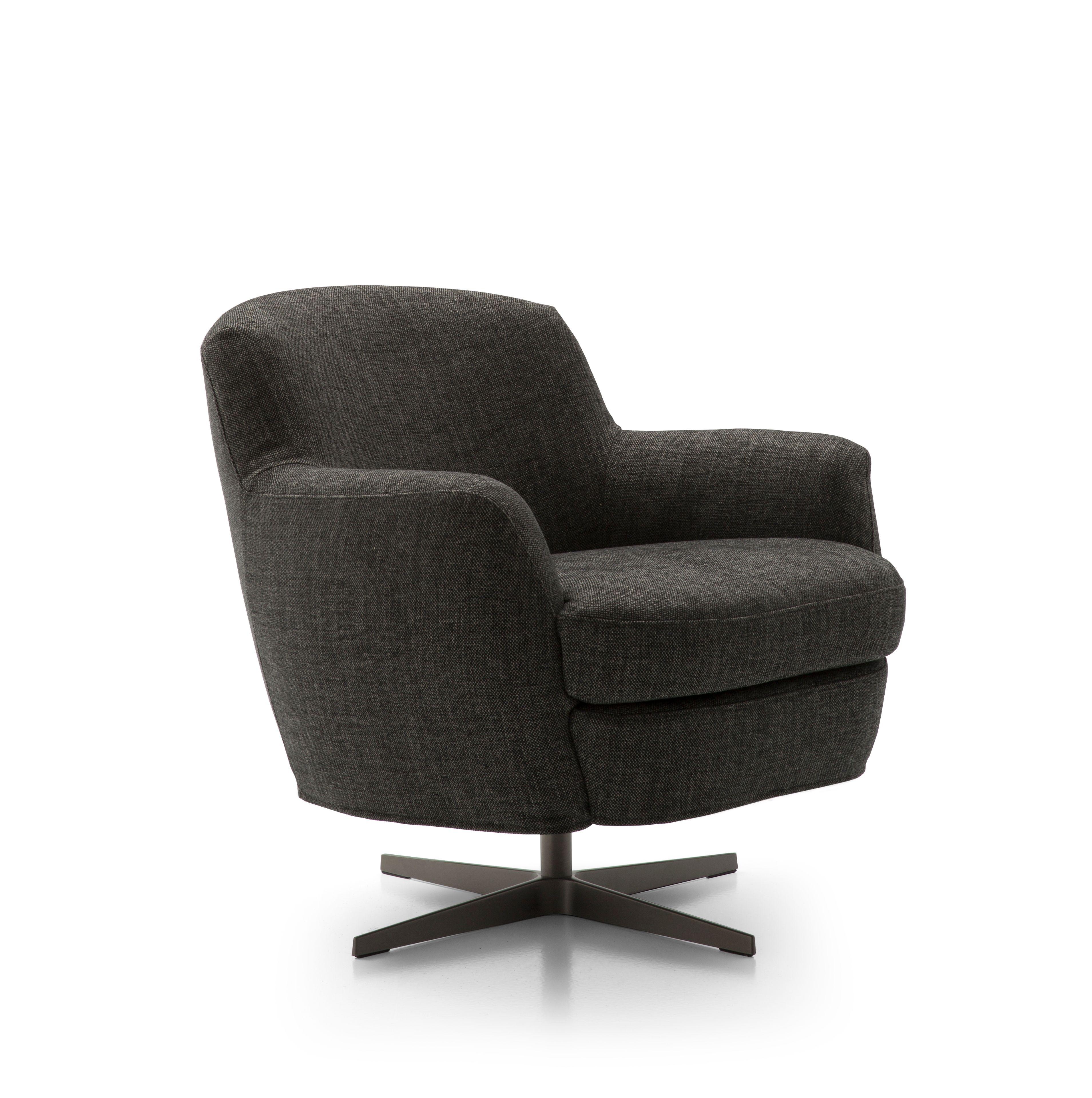 Тканевое вращающееся кресло с подлокотниками BODEMA CAROL ARCH-00036108 - Вид №2