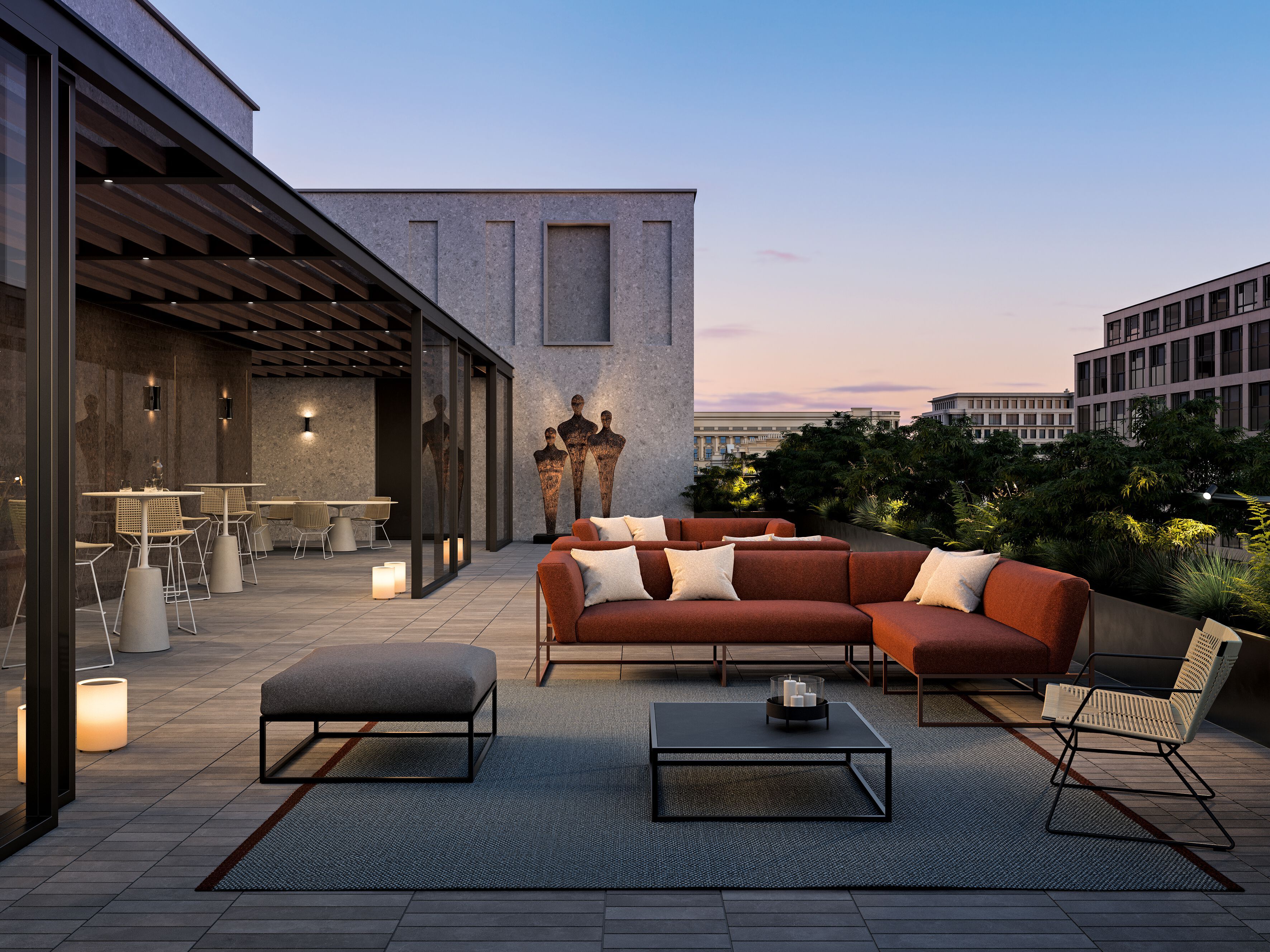 3-местный тканевый диван MDF Italia Арфа ARCH-00140835 - Вид №12