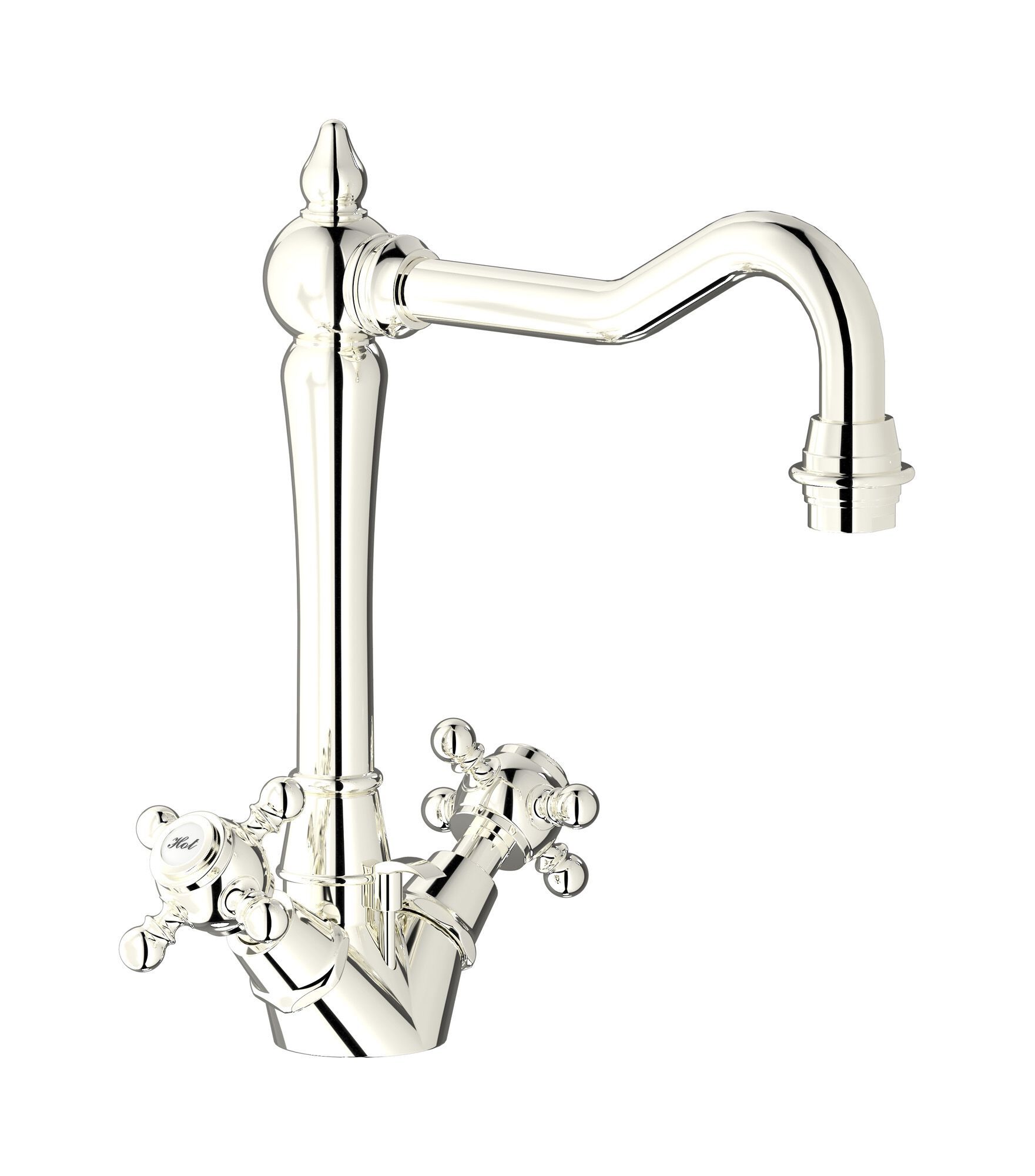 Смеситель для раковины с одним отверстием для пола с автоматическим сливом IB Hermes + Hermes Elle ARCH-00106892 - Вид №2