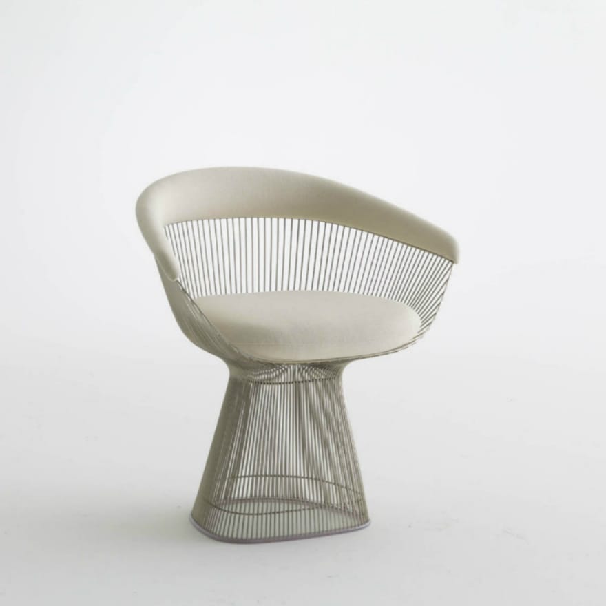Стальной стул с подлокотниками Knoll Platner ARCH-00027381 - Вид №12