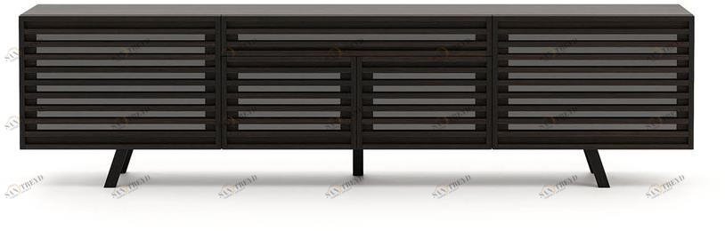 Laskasas Тумба под ТВ из фанерованной древесины с распашными дверцами sun-id-1476572