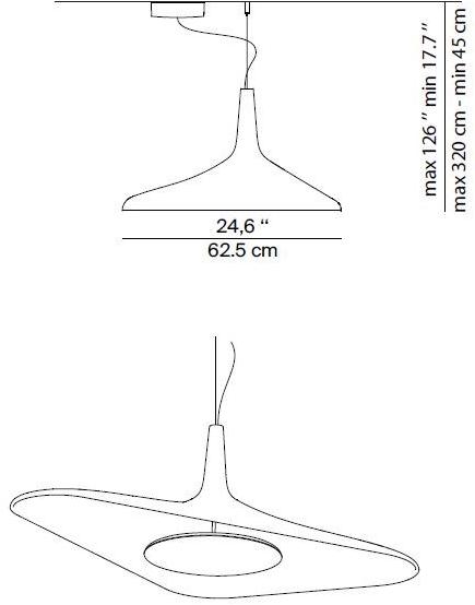 LUCEPLAN Светодиодный подвесной светильник из пенополиуретана Soleil noir D89s - Вид №3