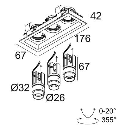 Регулируемый светодиодный прожектор Deltalight Microgrid ARCH-00110249 - Вид №6