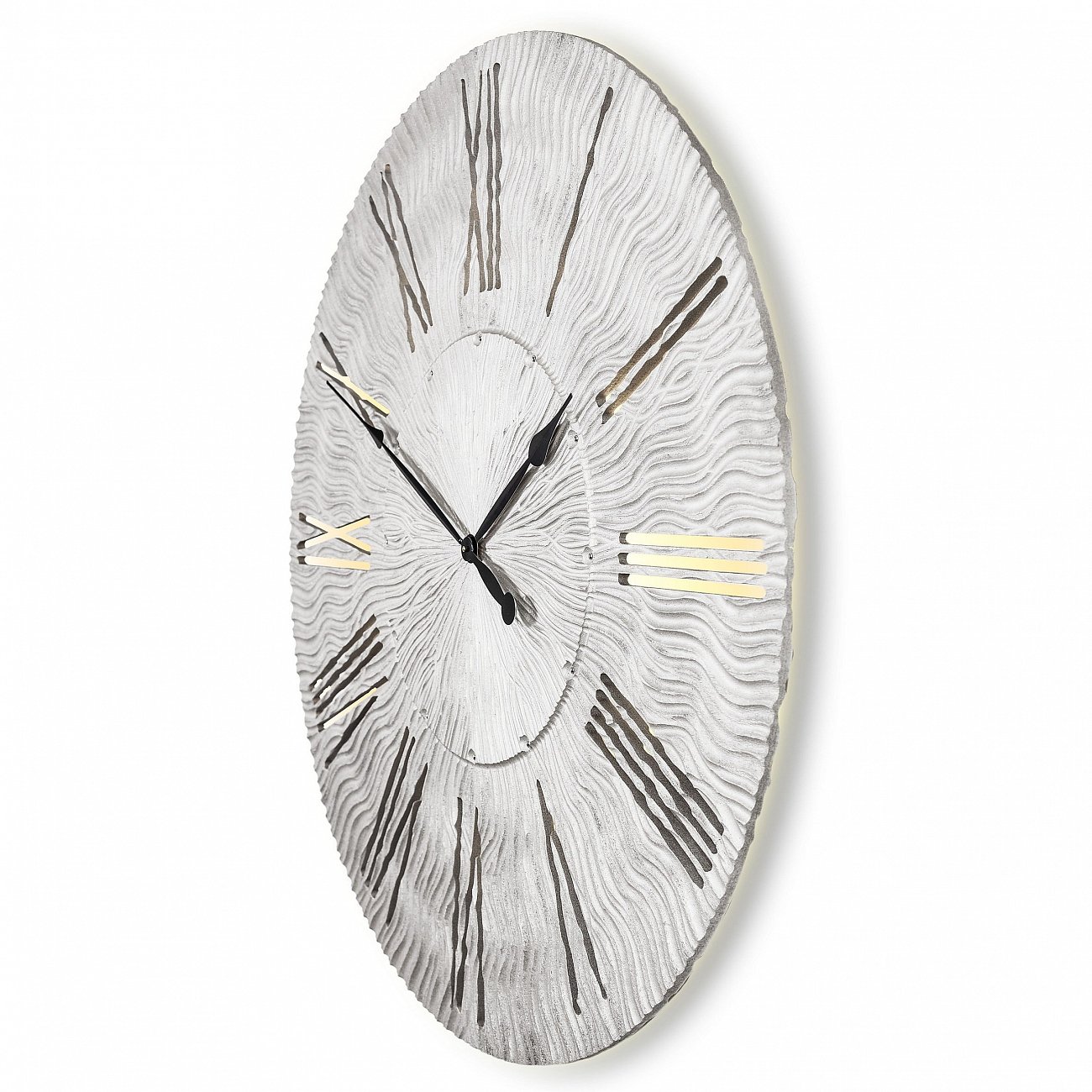 Часы настенные круглые серебро TWINKLE IN SHAPE TWINKLE 00-3860059 Серебро  - Вид №1